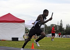 Justin Ross ran the leadoff leg for Braden River in the 4x100.