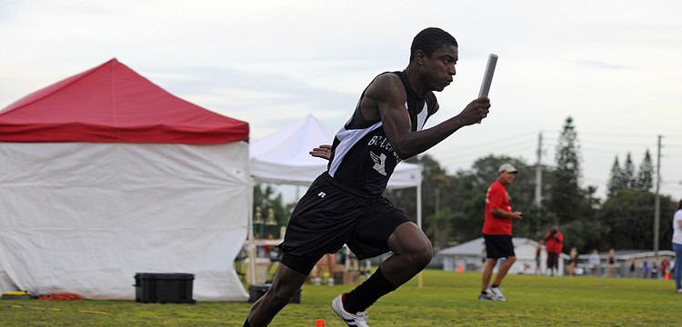 Justin Ross ran the leadoff leg for Braden River in the 4x100.