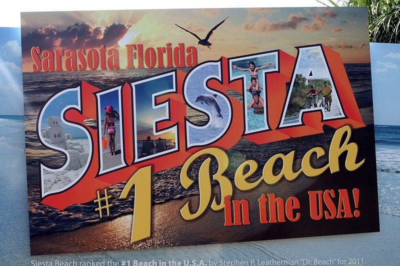 Siesta Key's No. 1 Beach sign was installed in January.