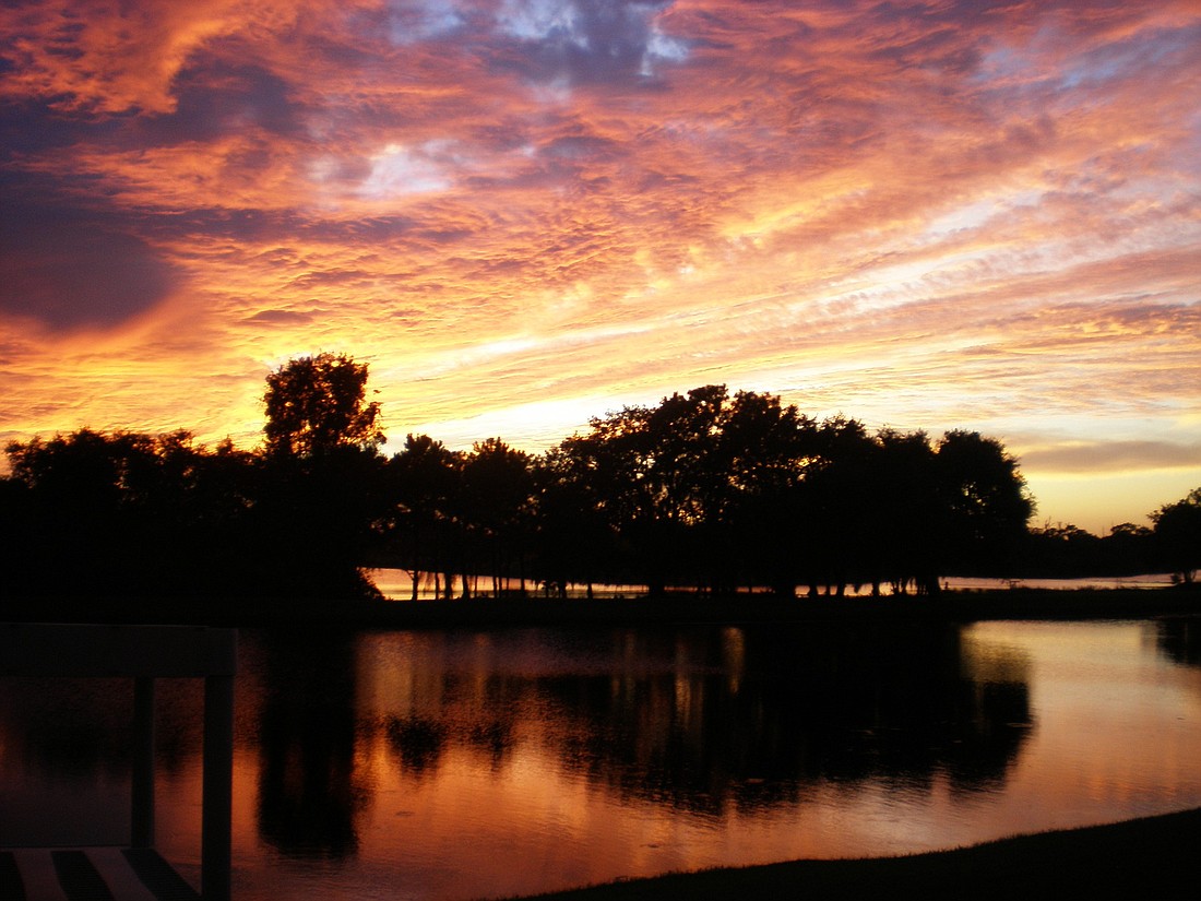 Barbara Birkenberger took this sunset photo in River Landings Bluff.