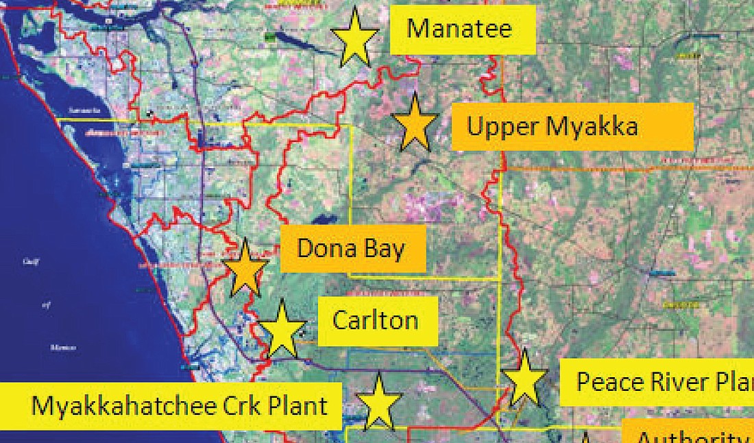 The following water facilities are either in operation or proposed to provide water to Sarasota County residents.