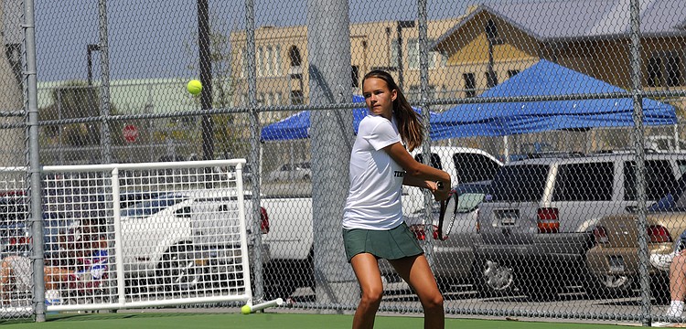 Lakewood Ranch freshman Ashley Bongart won district titles in No. 1 doubles and No. 2 singles.