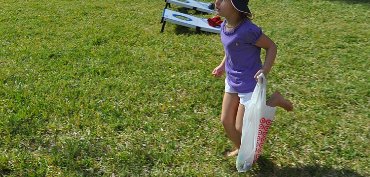 Katherine Crane sprints to find the next egg
