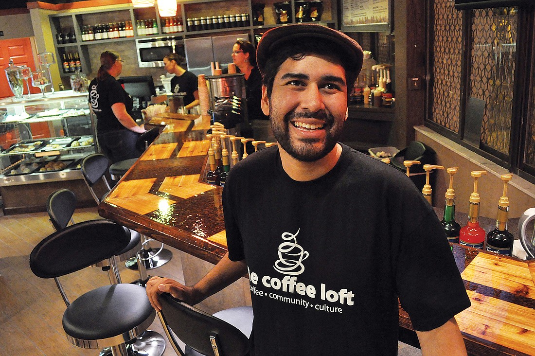 The Coffee Loft General Manager Daniel Campana said the new shop offers fair-trade coffee and locally prepared pastries.