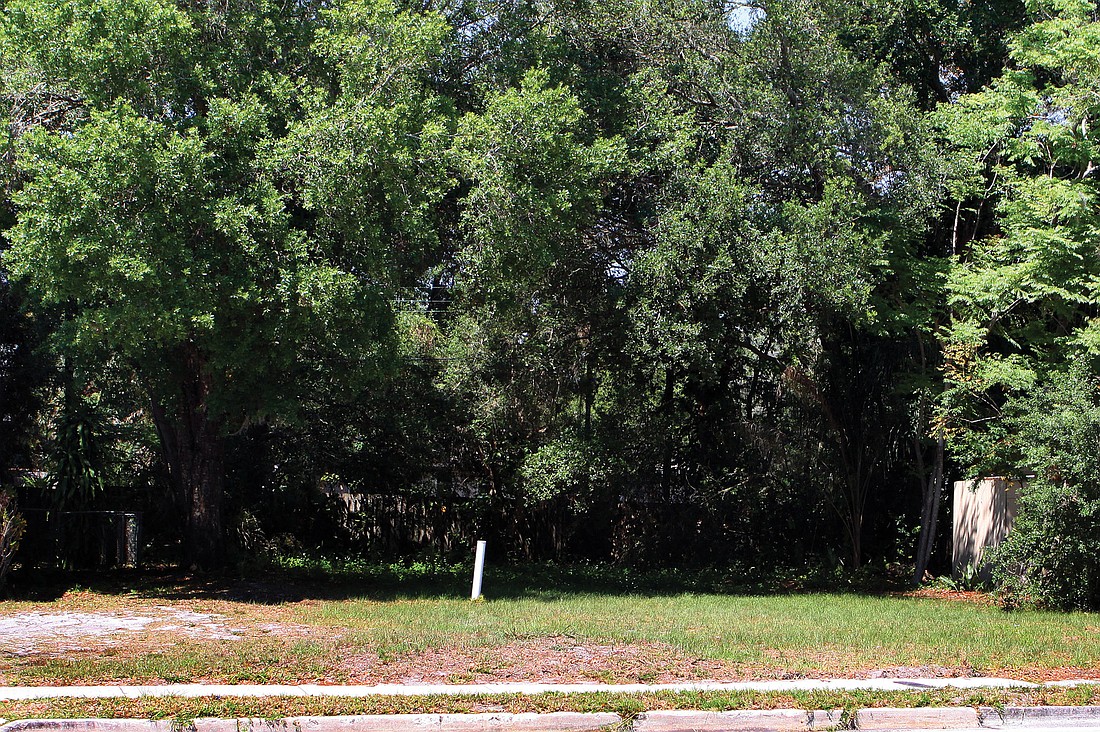 The city of Sarasota intends to get this abandoned parcel at 2303 Bahia Vista St. back on city tax rolls. Photo by Rachel S. O'Hara.