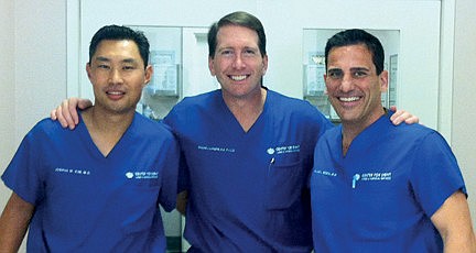 Drs. Joshua Kim, William Lahners and William Soscia. Courtesy photo.