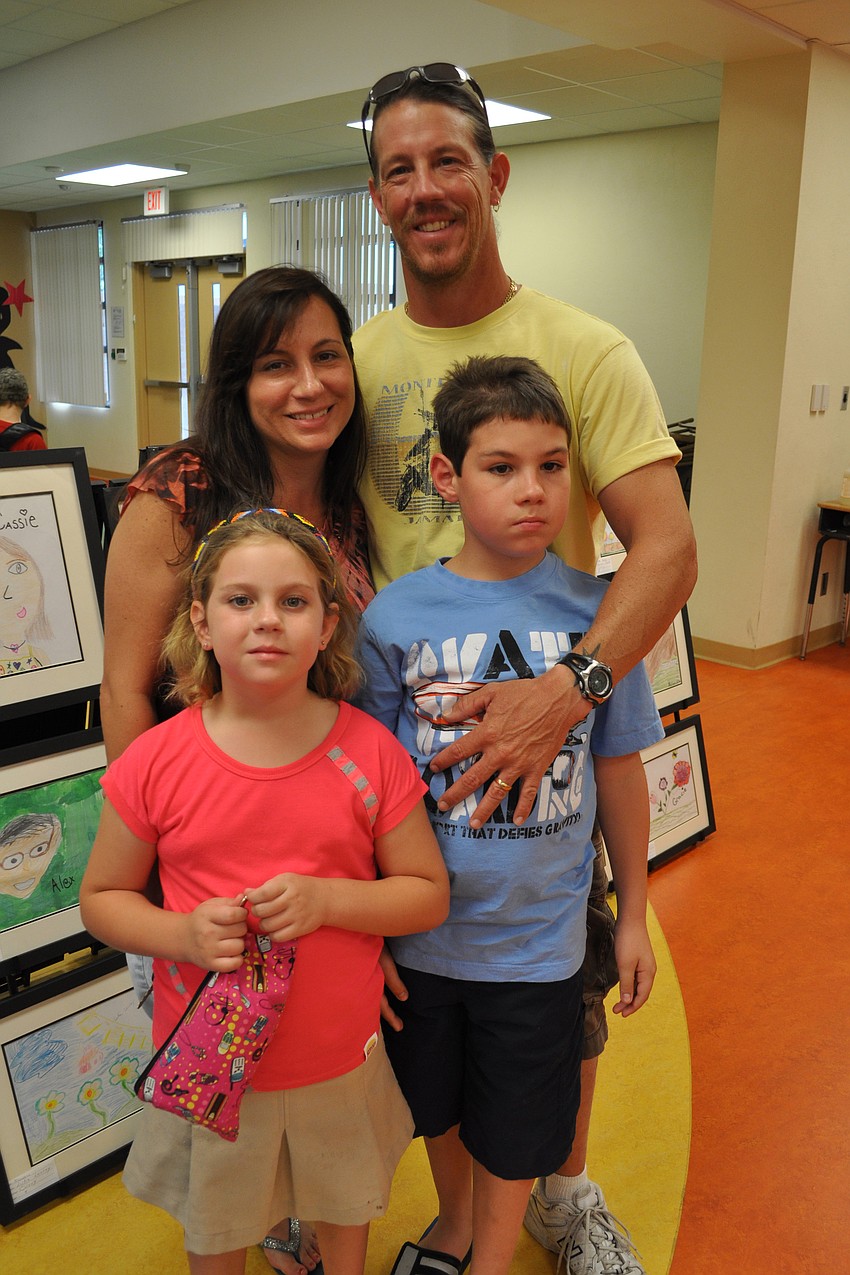 Ashley and Corey Gremp came out with their children, Cassie and Max.