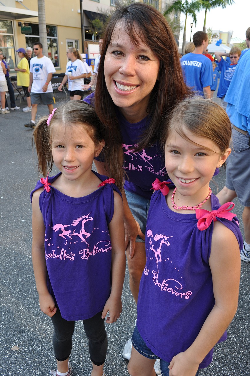 Lanie, Christina and Ella Phillips walked with Emmabellaâ€™s Believers.