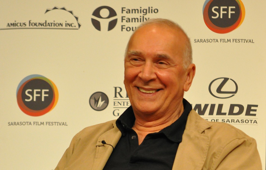 Actor Frank Langella spoke about the film, "Robot and Frank," Saturday night.