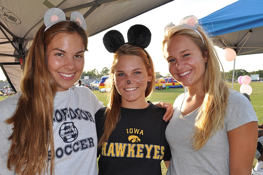 Kate Douglas, Sarah Nimptsch and Kendall Sompolski were proud members of Team Mouse Trap: Trapping Cancer.