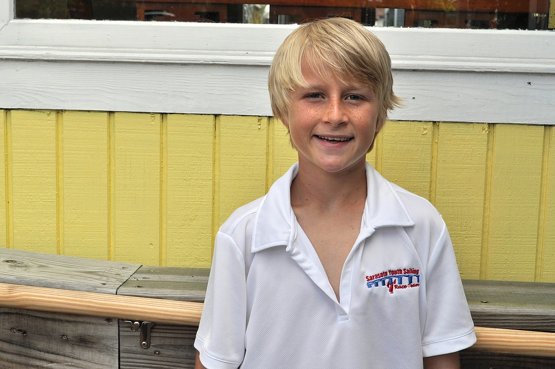 Hunter Rollins has raised more than $3,000 in his quest to save the Sarasota Youth Sailing Program.