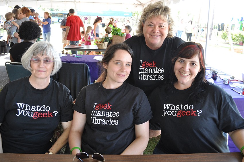 Caryn Hipp, Erin Cartwright, Cheri Coryea and Stacy Reyer represented the Manatee County Library.
