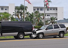 Police were on scene late this morning of a vehicle crash in the 2600 block of Gulf of Mexico Drive.