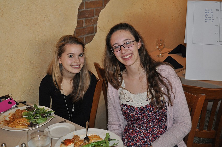 Sammy Glover, secretary of the Pineview Key Club and Sarah Brickman, president