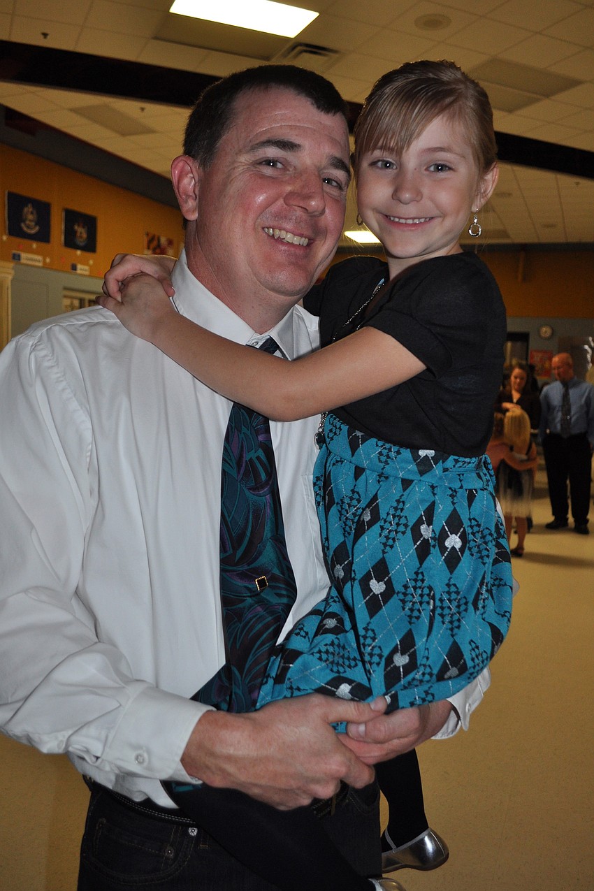Wayne and Karleigh Harvey were all smiles.