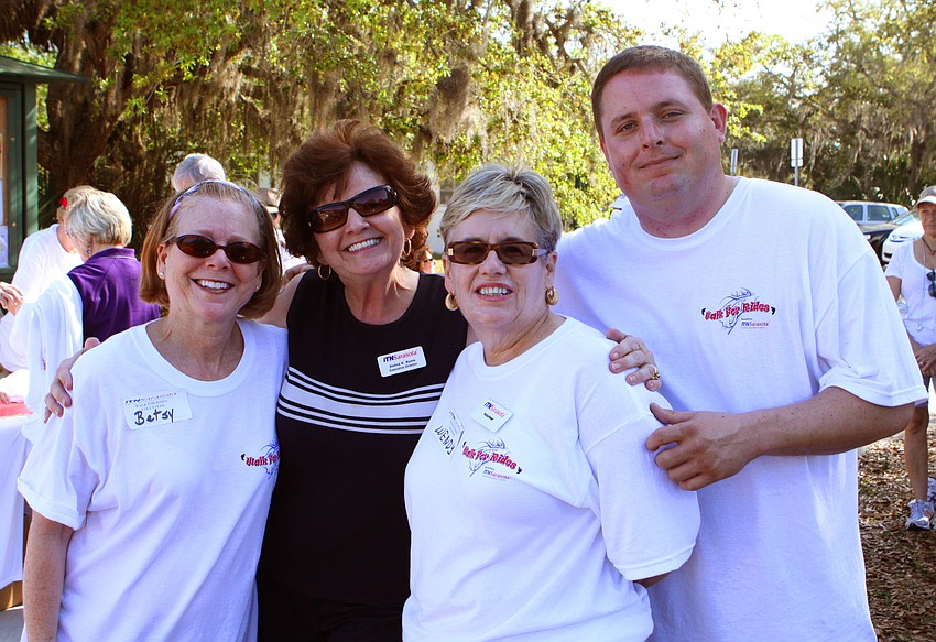 Betsy Wyant, Donna Dunio, Wendy Hopkins and Ben Petro