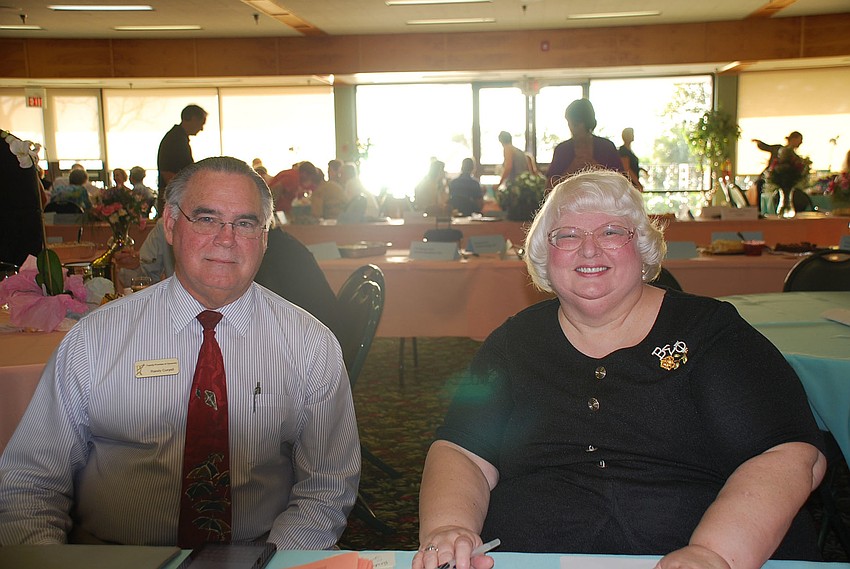 Randy Coryell and Cheryl Cusick helping out