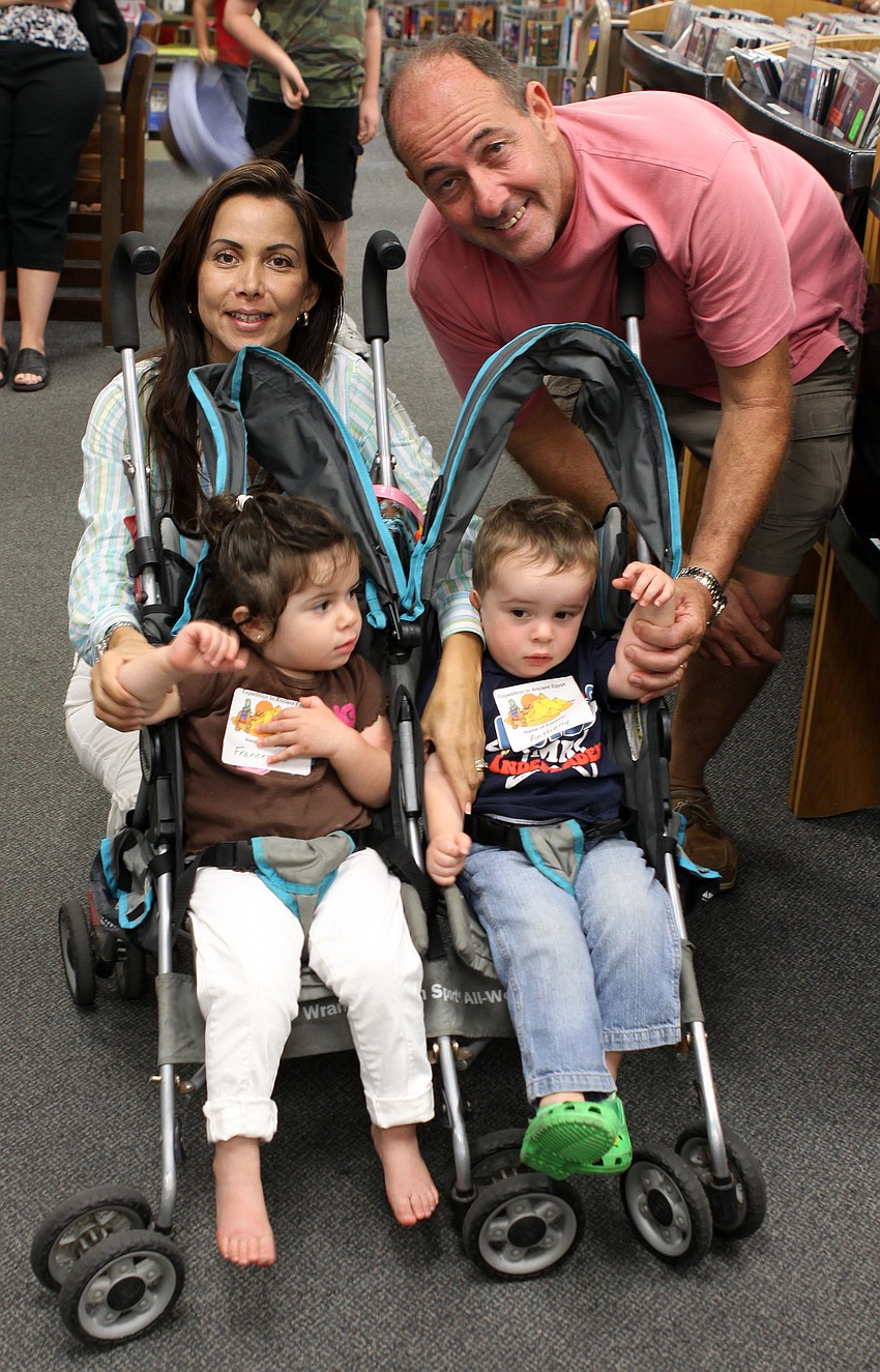 Ana and David Varone with their twins, Francesca and Anthony, 2.