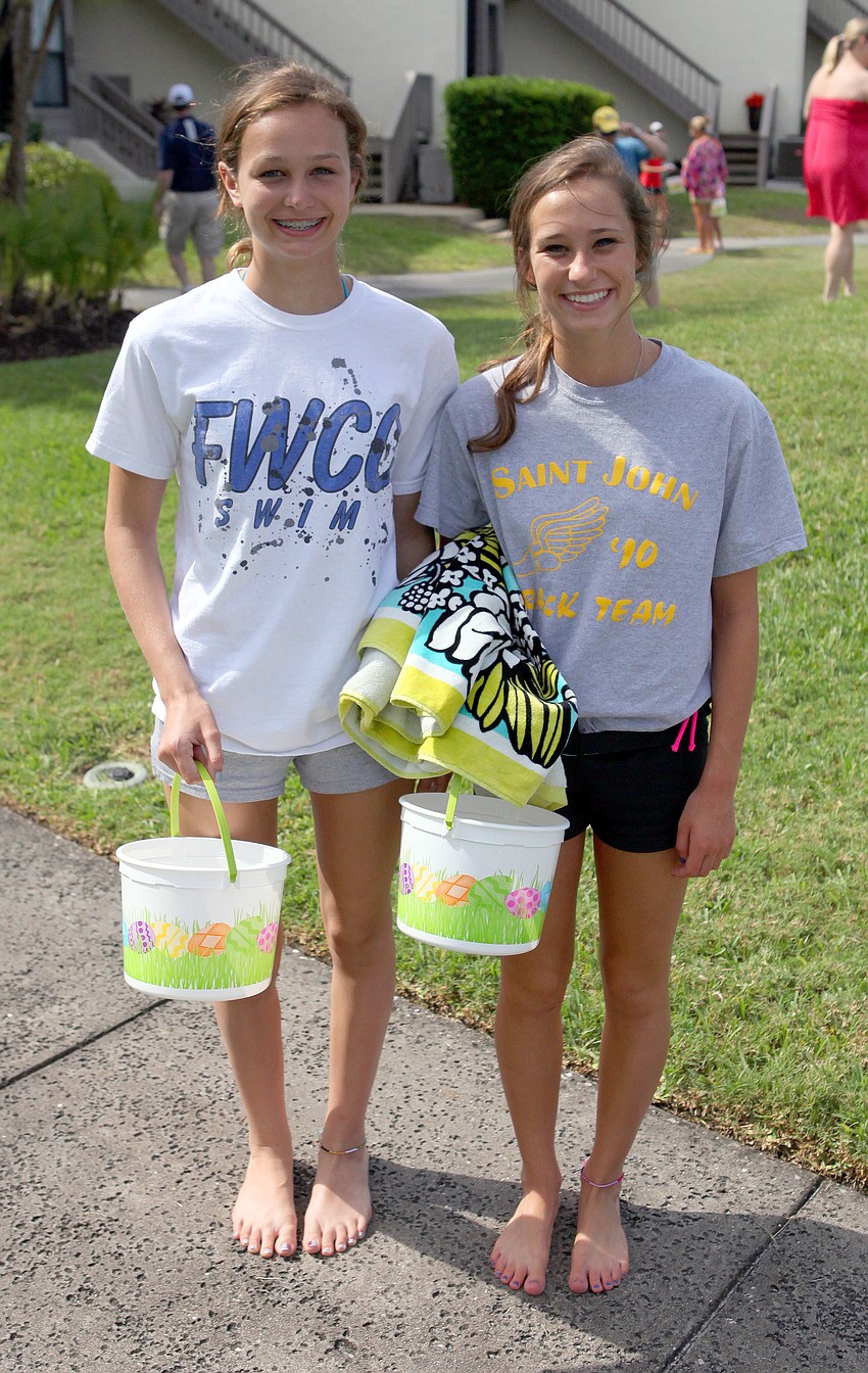 Cece Baldus, 13, and Colleen Saradewski, 14