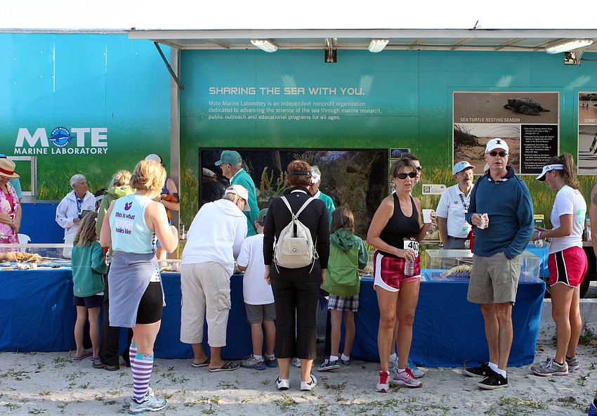 The traveling MOTE exhibit was on display, Saturday, April 7, during the Run for the Turtles event out on Siesta Key.