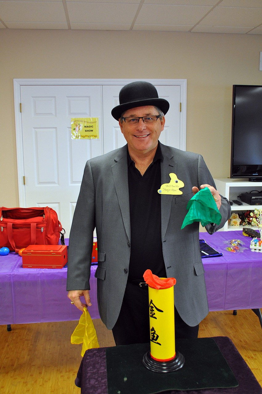 Bill Smith performed magic tricks.