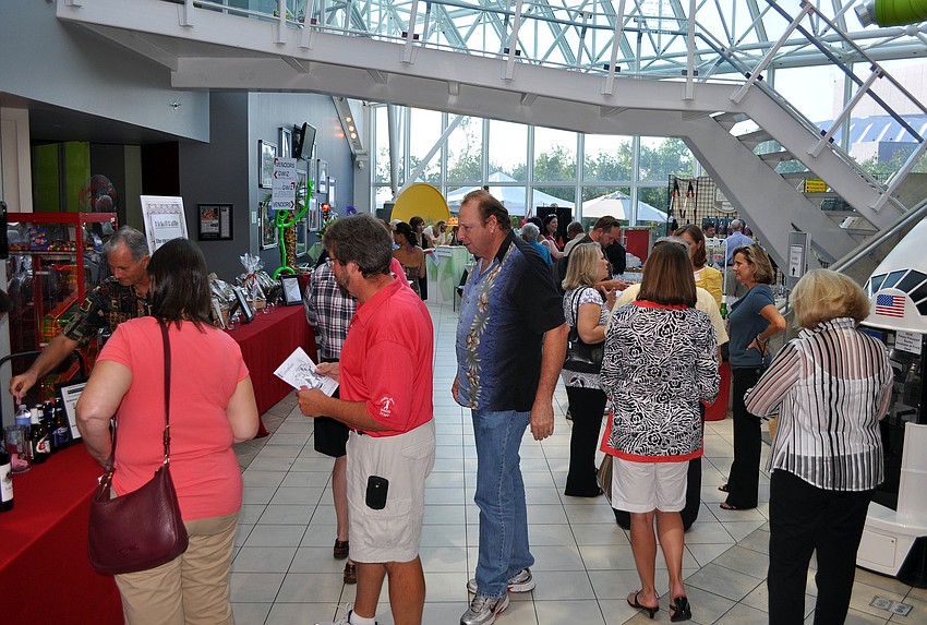 Many people came out to G. Wiz to check out the vendors at the Festival Marketplace that was opened, Friday, April 13, during the Kick-Off Party for the Second Annual Simply Sarasota Kitchen and Garden Festival.