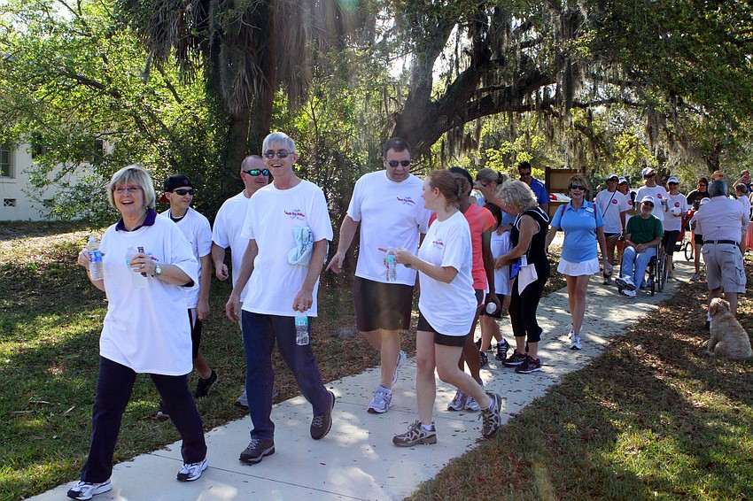 Walkers get started on the walk for Walk for Rides at Phillippi Estate Park, Saturday, March 3.