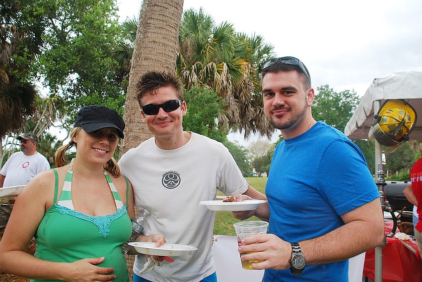 Johnny and Bobby Brader with Dana Brachley