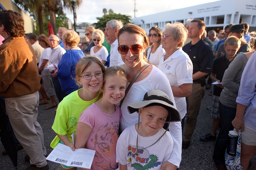 Kimberly Strom with her children Bella, 6, Elizabeth, 9, and Ben, 8.