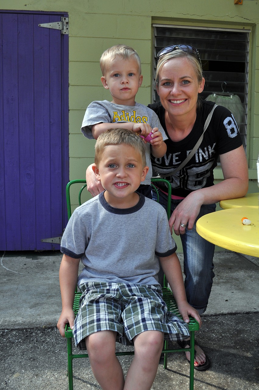 Noah, Tanner and Lisa Schade