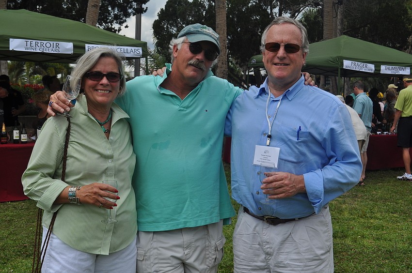 Carolyn Hall, Chuck Malkerson and Thomas Thornton a proprietor for The Grade Cellars