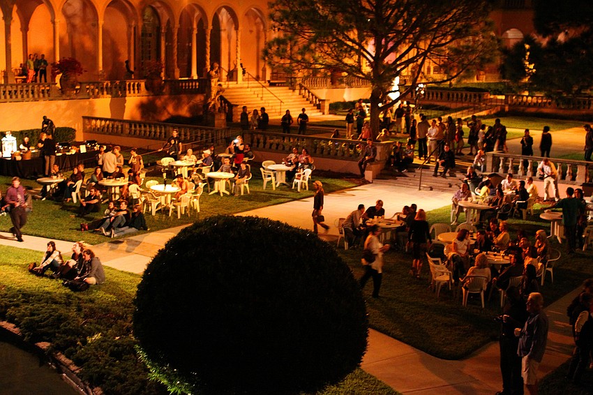 There was a large turn out for the first Ringling Underground event, Thursday, Feb. 2, in the Ringling Museum courtyard.