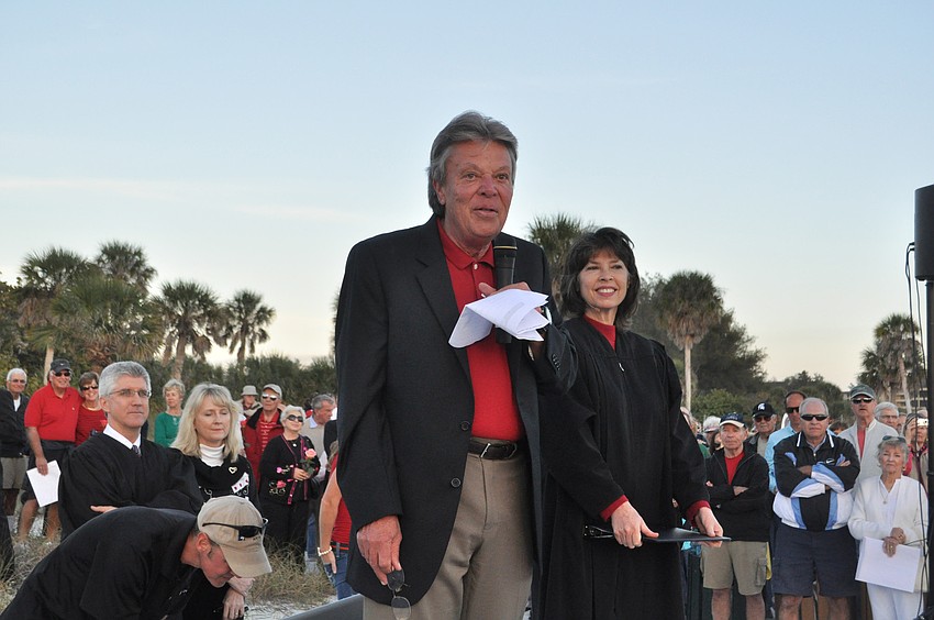 Elliott Metcalfe and Judge Becky Titus