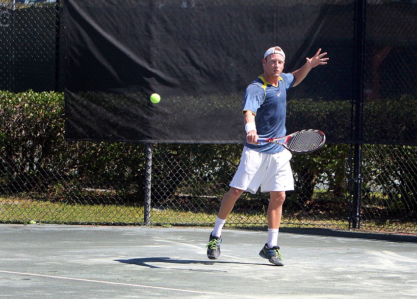 David Wolff played Eric Tate in his first game of the Sarasota Open Wild Card Tournament.