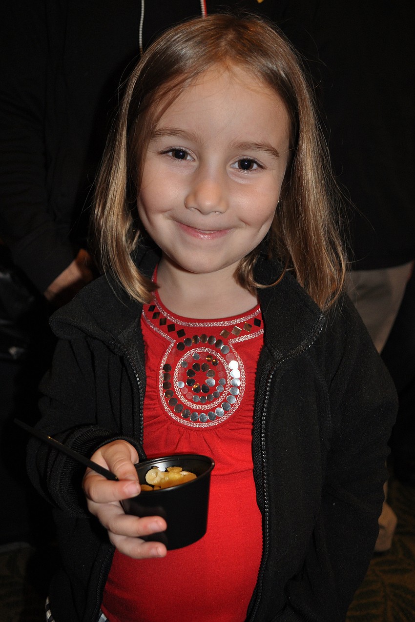 Peyton Foos, 5, enjoyed the night with her mother, Amy Martin, not pictured.