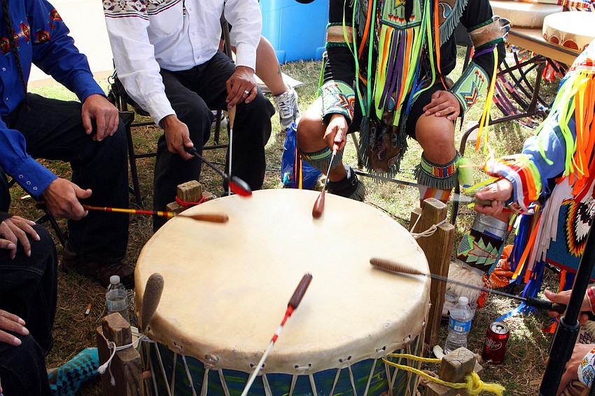Rick Bird and the Bird Choppers from Cherokee, North Carolina performed traditional drumming, singing and various styles of dance.
