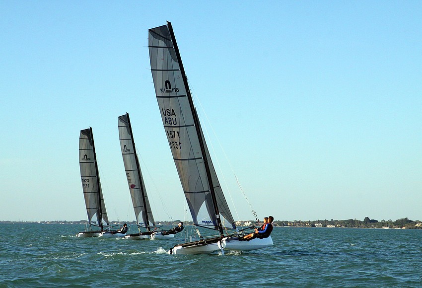 Your Observer | Photo - Members Of The Sarasota Multihull Team Practice ...