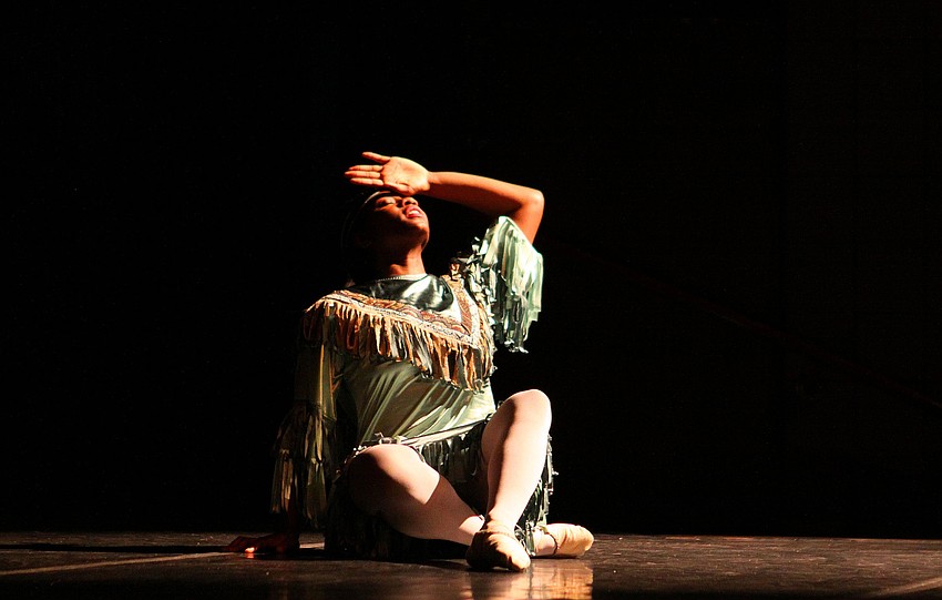 Ebony Bass as Tiger Lily in â€œPeter Pan Selectionsâ€.