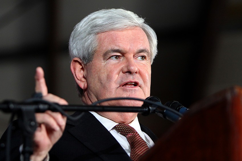 Presidential contender Newt Gingrich