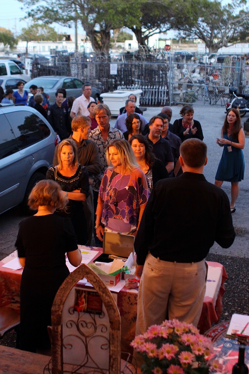 People lined up to get in to the 3rd annual 
