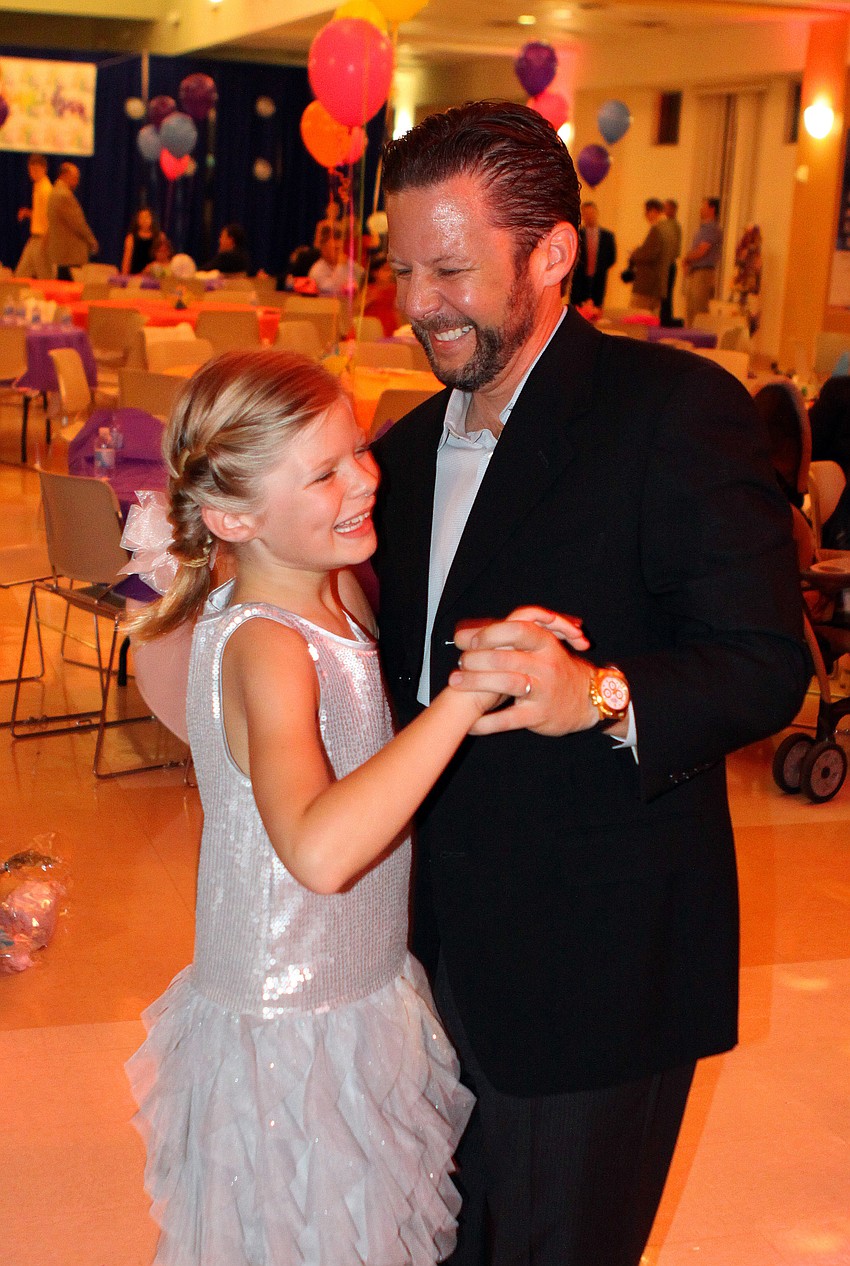 Clara, 9, and Chris Pokorski