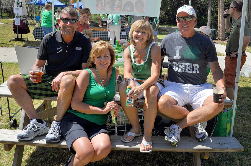 Tim and Dawn Terry with Gail and Mick Larkin