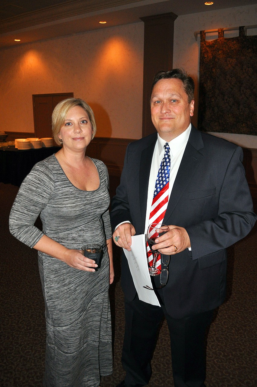 Emily Scott and Bob Wilson, two of the four organizers of the Roast of Senator Mike Bennett.