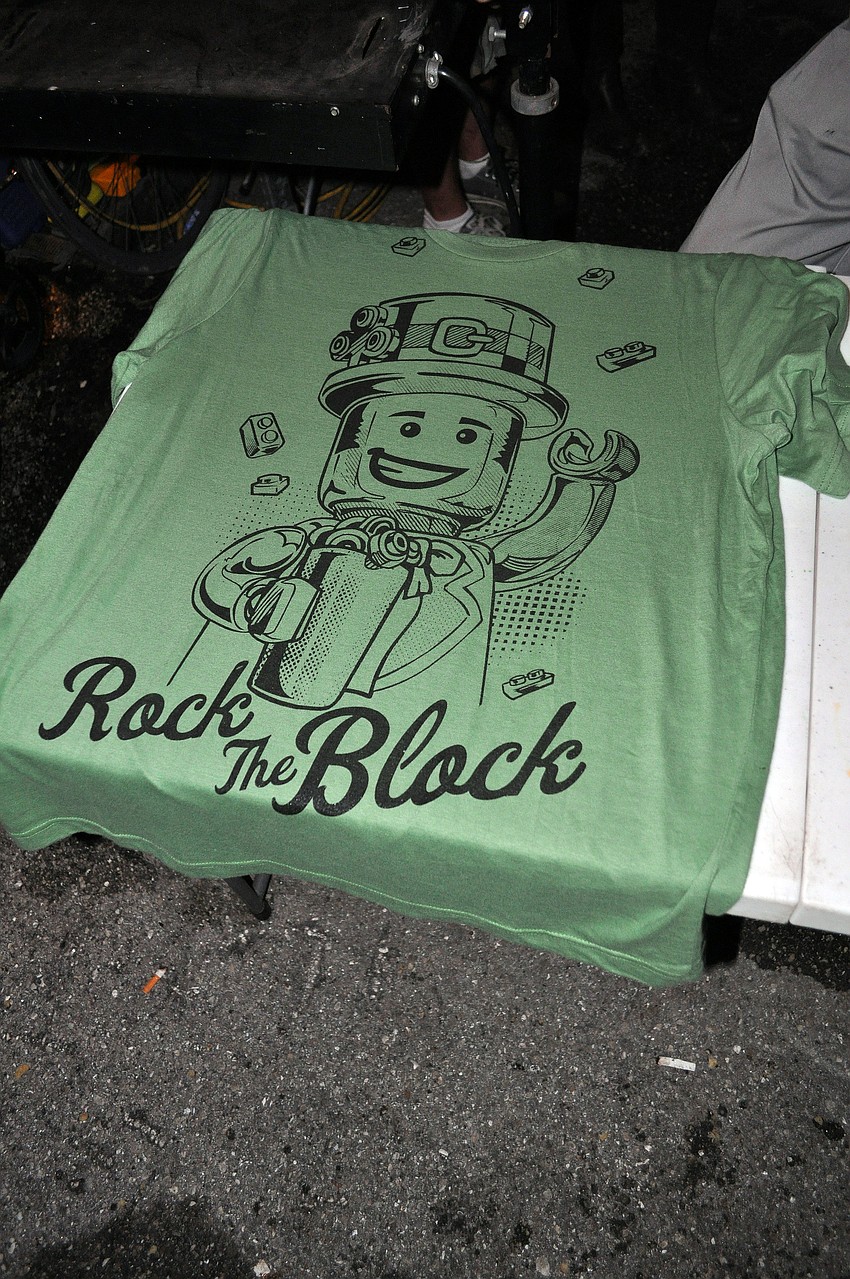 One of the fun designs for the shirts made by Clothesline Boutique during Shamrock's 4th Annual St. Patrick's Day Block Party.
