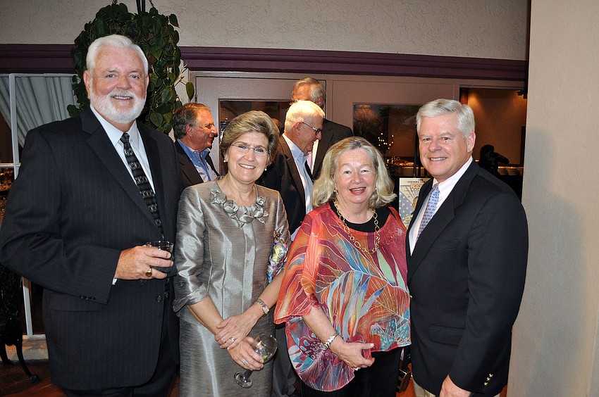 Nevin and Dora Maria Thomas with Marie and Harry Hanlon