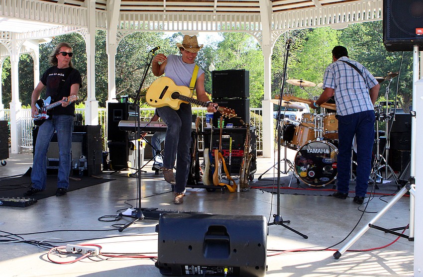 Shot Gun Justice performed in the gazebo at Phillippi Estate Park during Hob Nob, Thursday, April 12.