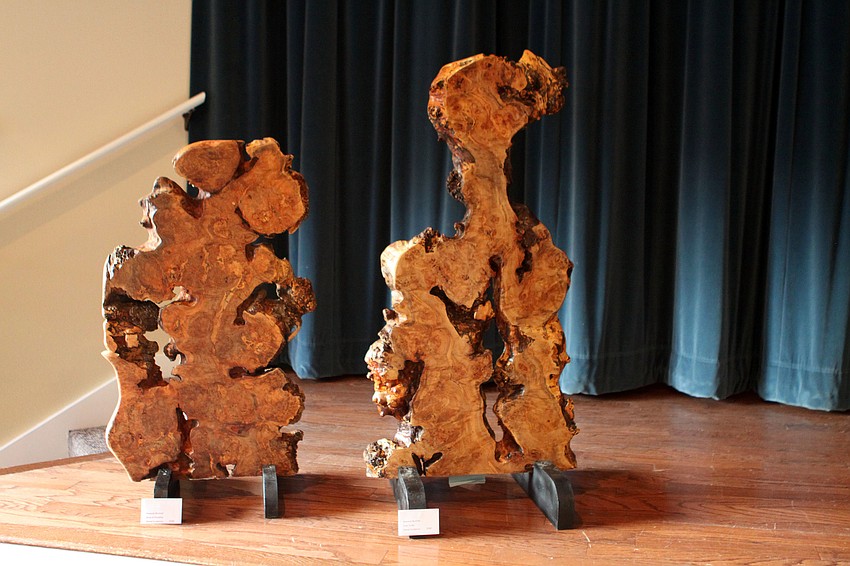 Howard Wurtzel had two wood sculptures on display in the Pelican Cove Art Show this past weekend.