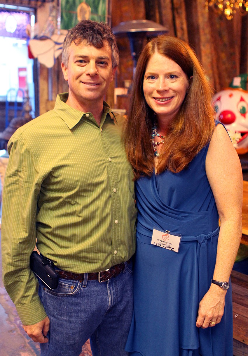 Jesse White, owner of Sarasota Architectural Salvage, and Lisa White