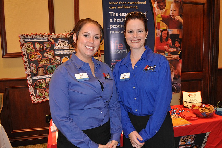 Crista Robertson and Tina Pouso represented Kiddie Academy.