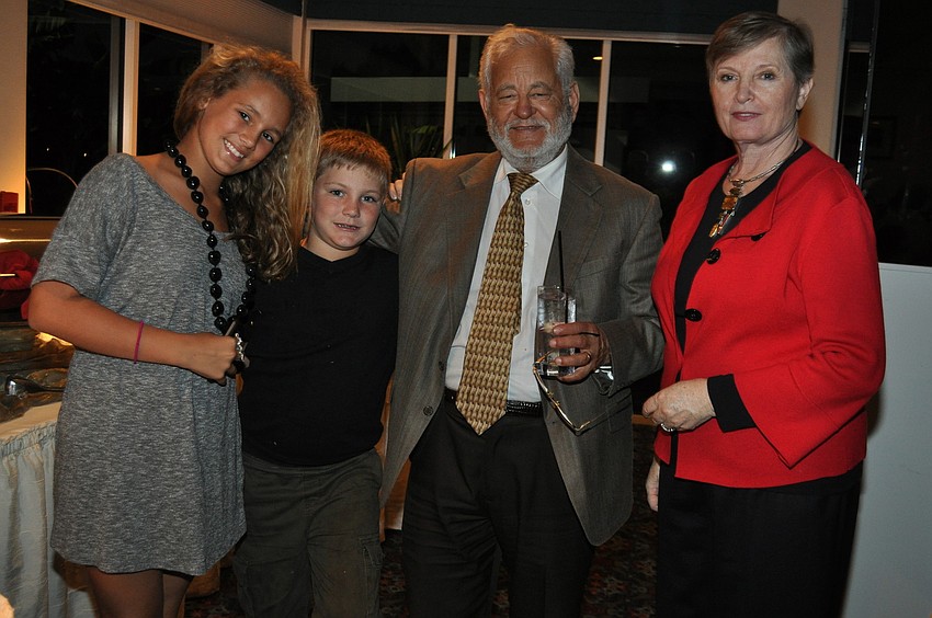 Alex Hilton and Carter Hilton with grandparents Manfouz and Sylvia El Shahawy